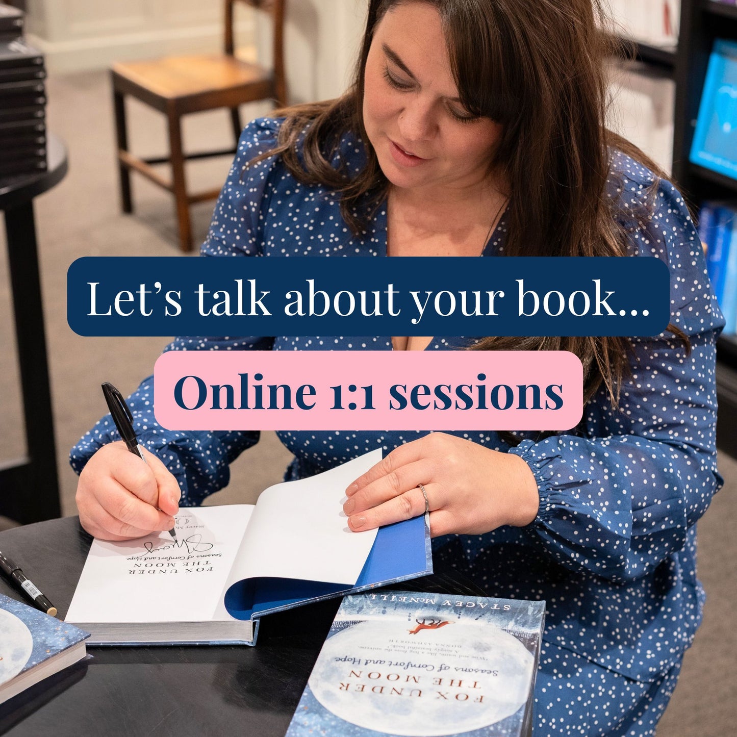 Let’s Talk About Your Book – A 1:1 Session with Stacey